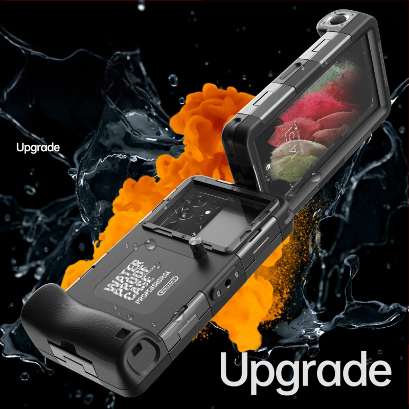 Carcasă de telefon impermeabilă | Materiale: PC și TPU; Fabricată manual; Compatibilă cu iPhone 14, iPhone 13 Pro Max, iPhone 14 Max