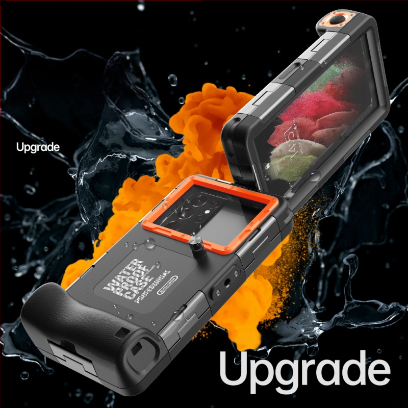 Carcasă de telefon impermeabilă | Materiale: PC și TPU; Fabricată manual; Compatibilă cu iPhone 14, iPhone 13 Pro Max, iPhone 14 Max