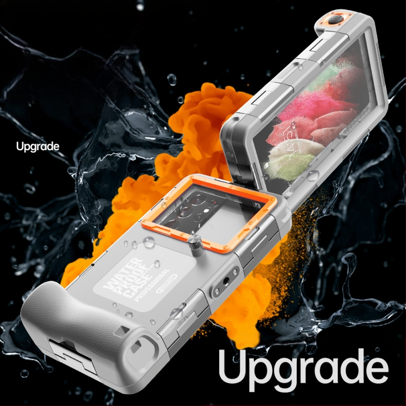 Carcasă de telefon impermeabilă | Materiale: PC și TPU; Fabricată manual; Compatibilă cu iPhone 14, iPhone 13 Pro Max, iPhone 14 Max