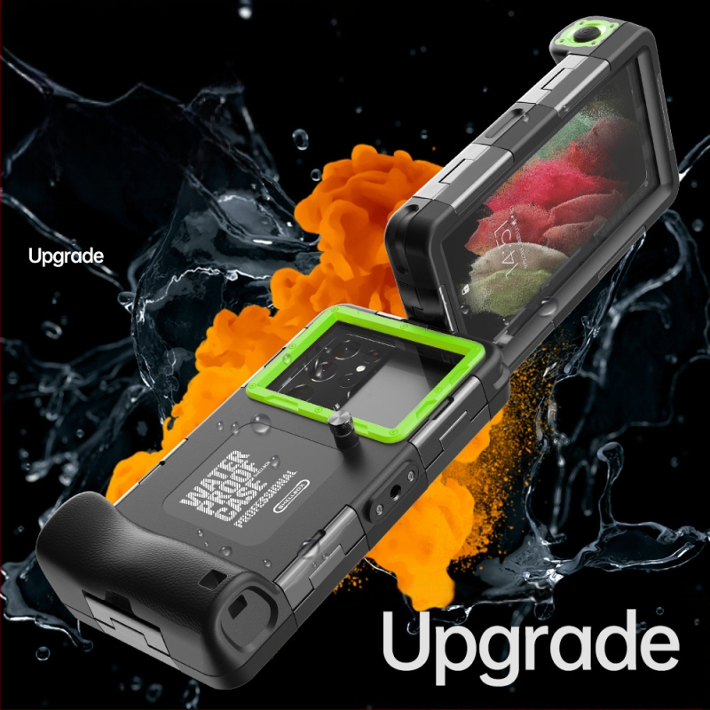 Carcasă de telefon impermeabilă | Materiale: PC și TPU; Fabricată manual; Compatibilă cu iPhone 14, iPhone 13 Pro Max, iPhone 14 Max