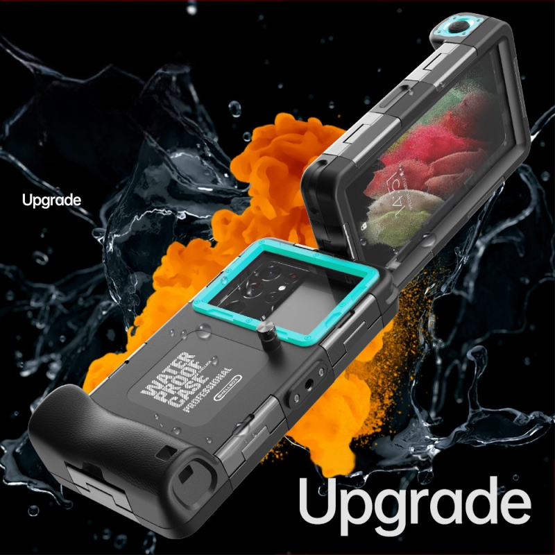 Carcasă de telefon impermeabilă | Materiale: PC și TPU; Fabricată manual; Compatibilă cu iPhone 14, iPhone 13 Pro Max, iPhone 14 Max