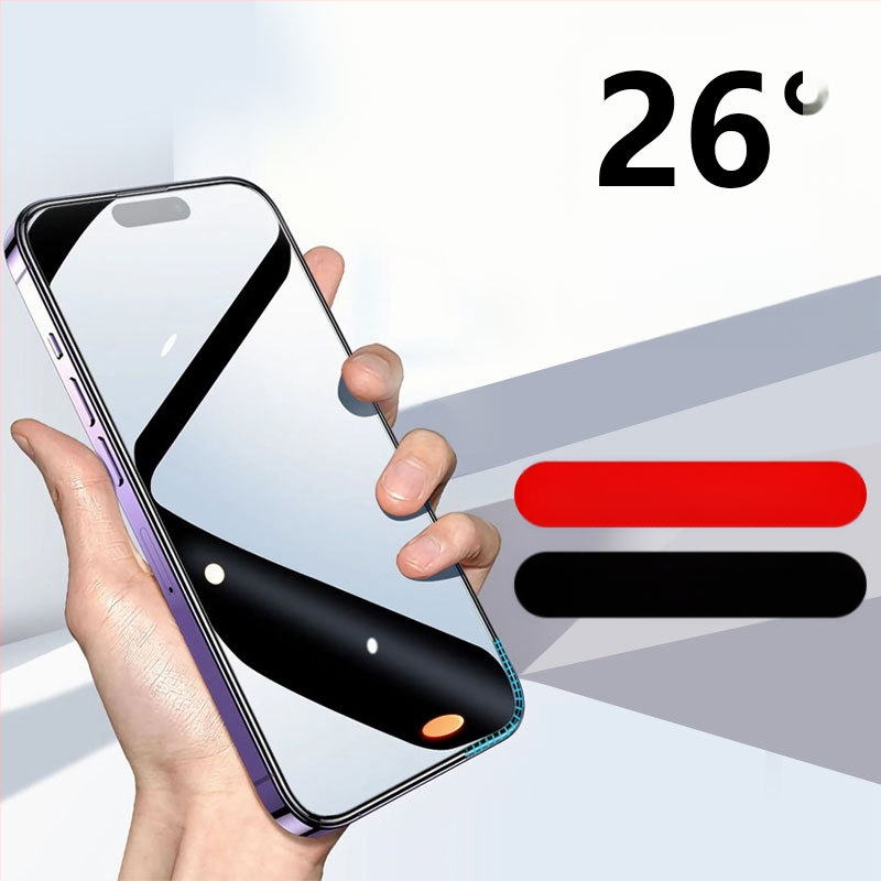 Esikäraani kaitse iPhone 16 seeria jaoks — karastatud klaas, anti-sõrmejäljed, anti-peeping, HD matt, täielik ekraanikatvus