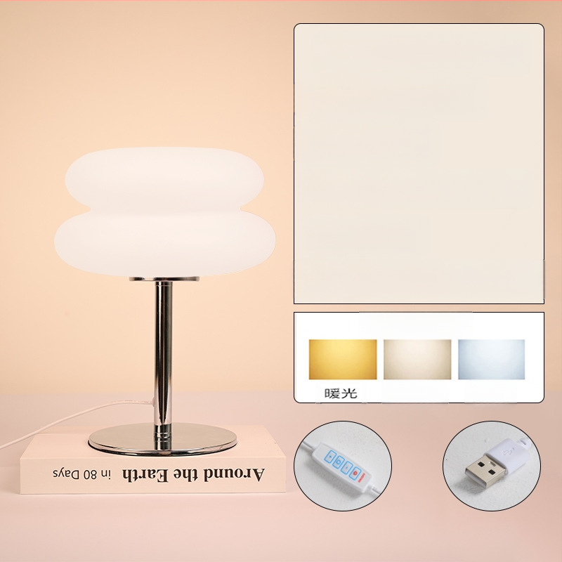 Stalo šviestuvas su Bauhaus postmoderniu dizainu, šiuolaikinis minimalistinis stilius, nakties šviesa, CE sertifikatas