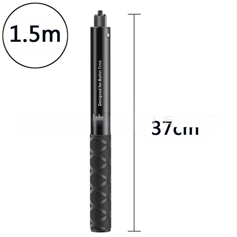 Držiak kameros trečiosios asmenų vaizdui motociklui/dviraciui – aliuminio lydinys; selfie lazda suderinama su GoPro ir Insta360 X3