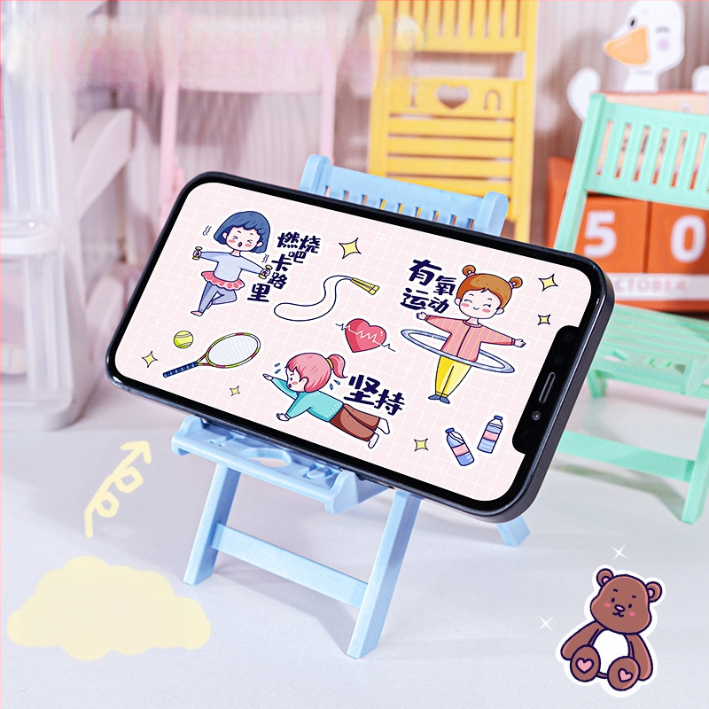 Десктоп подставка за телефон и таблет — регулируема, сгъваема, портативна, универсална съвместимост, PP материал