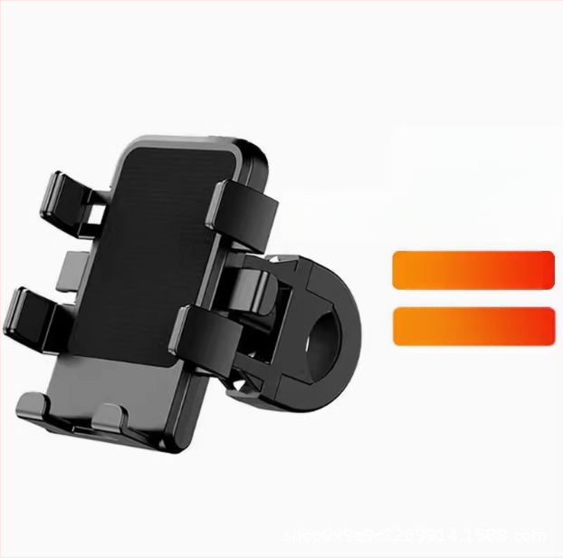 Универсален държач за телефон за кормило на електрически велосипеди и мотоциклети, удароустойчив пластмасов монтаж