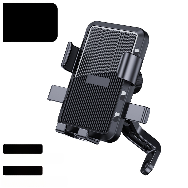 Универсален държач за телефон за кормило на електрически велосипеди и мотоциклети, удароустойчив пластмасов монтаж