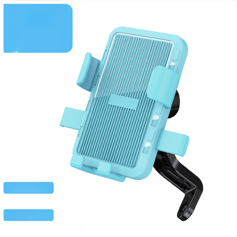 Универсален държач за телефон за кормило на електрически велосипеди и мотоциклети, удароустойчив пластмасов монтаж