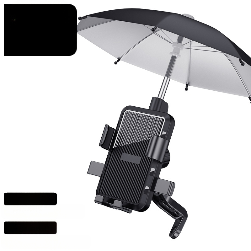 Универсален държач за телефон за кормило на електрически велосипеди и мотоциклети, удароустойчив пластмасов монтаж