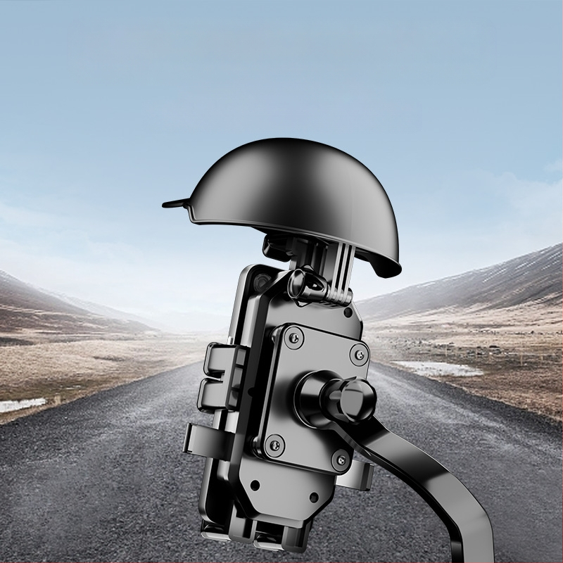 Универсален държач за телефон за кормило на електрически велосипеди и мотоциклети, удароустойчив пластмасов монтаж