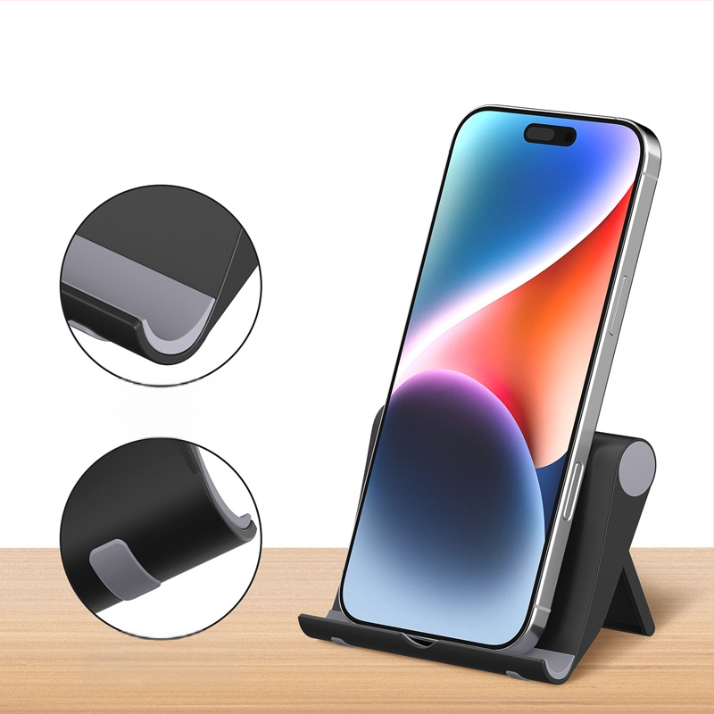 Kelibo настолен държач за телефон и таблет - сгъваем, преносим, универсален, пластмасов дизайн