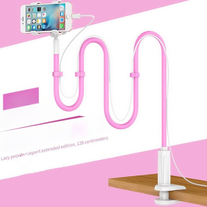 Телефон държач със спираловиден дизайн – настолен и нощен удължен държач, пластмасов, генерален модел