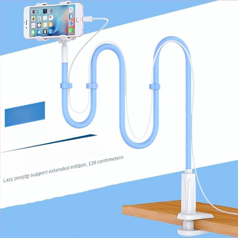 Телефон държач със спираловиден дизайн – настолен и нощен удължен държач, пластмасов, генерален модел