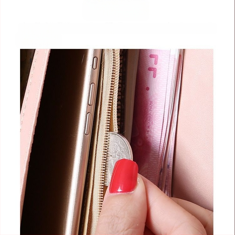 Γυναικείο πορτοφόλι PU δέρμα, ευρύχωρο κλατς με θήκη για κινητό και θήκη καρτών