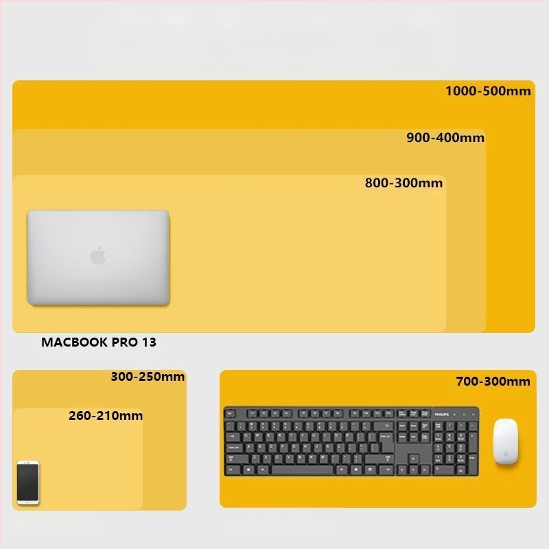 Gamer íróasztal alátét, természetes gumi, csúszásmentes, hőátviteles nyomtatás, logó testreszabás