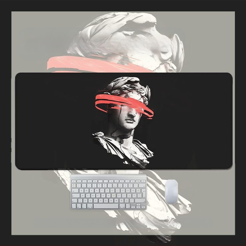 Gamer íróasztal alátét, természetes gumi, csúszásmentes, hőátviteles nyomtatás, logó testreszabás