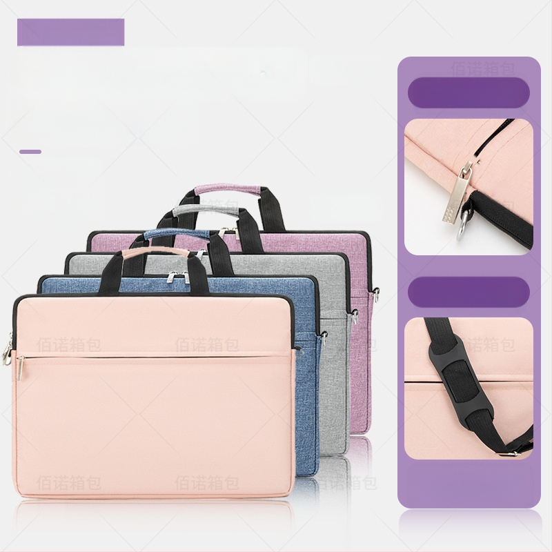 Portatīva datora soma ar vienu plecu – ūdensizturīgs neilons, poliestera iekšpuse, Beno zīmols, universāla