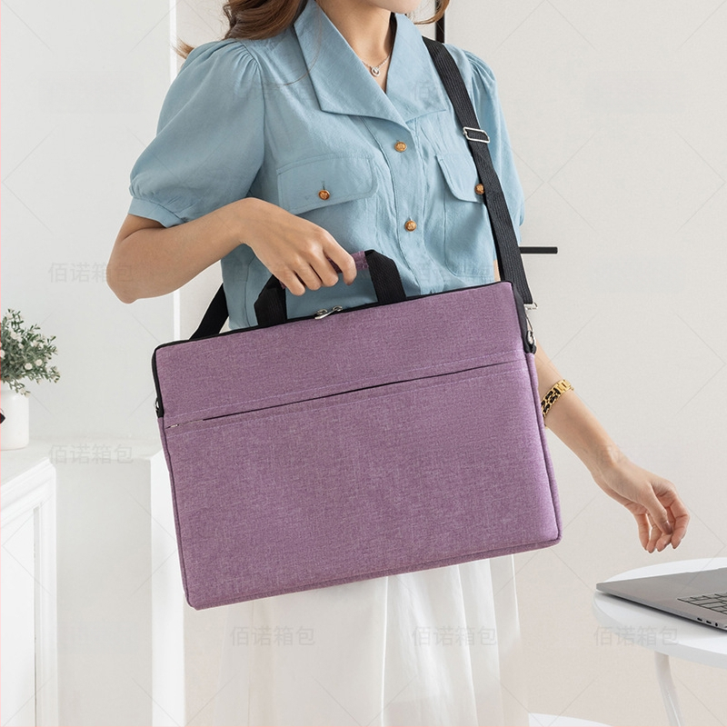 Portatīva datora soma ar vienu plecu – ūdensizturīgs neilons, poliestera iekšpuse, Beno zīmols, universāla