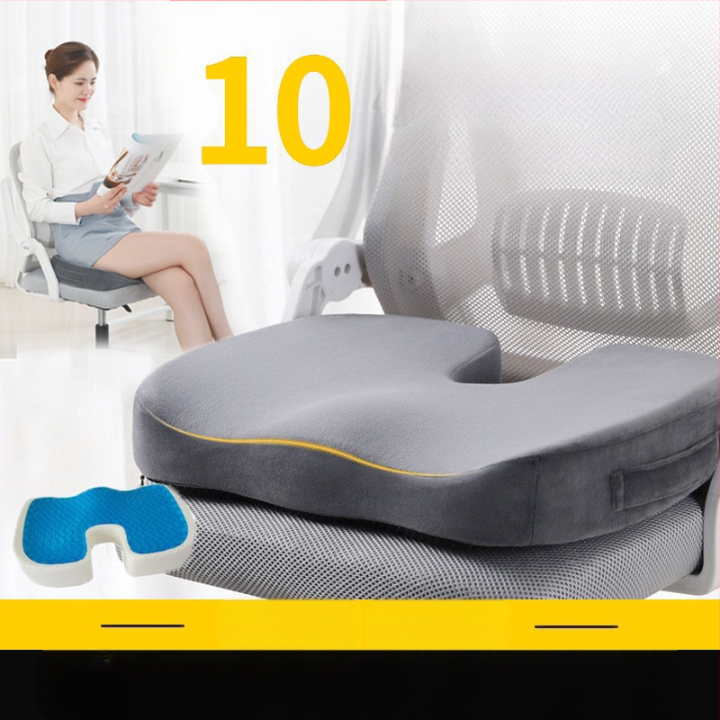 Μαξιλάρι από αφρό μνήμης με εκτυπωμένο λογότυπο για αυτοκίνητο και γραφείο, αργή επαναφορά, πολυεστερική ίνα, δυνατή παραμετροποίηση