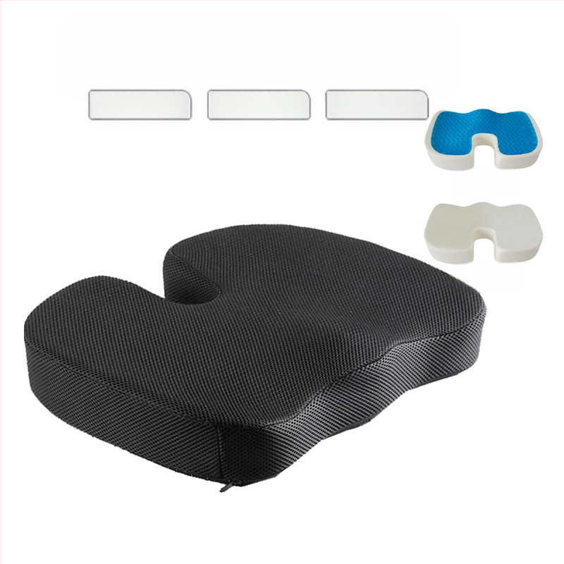 Μαξιλάρι από αφρό μνήμης με εκτυπωμένο λογότυπο για αυτοκίνητο και γραφείο, αργή επαναφορά, πολυεστερική ίνα, δυνατή παραμετροποίηση