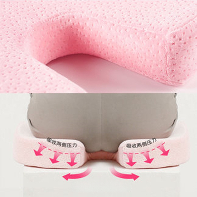 Μαξιλάρι καθίσματος με μνήμης αφρό για γραφείο και αυτοκίνητο, μονόχρωμο, πολυεστερικό ύφασμα