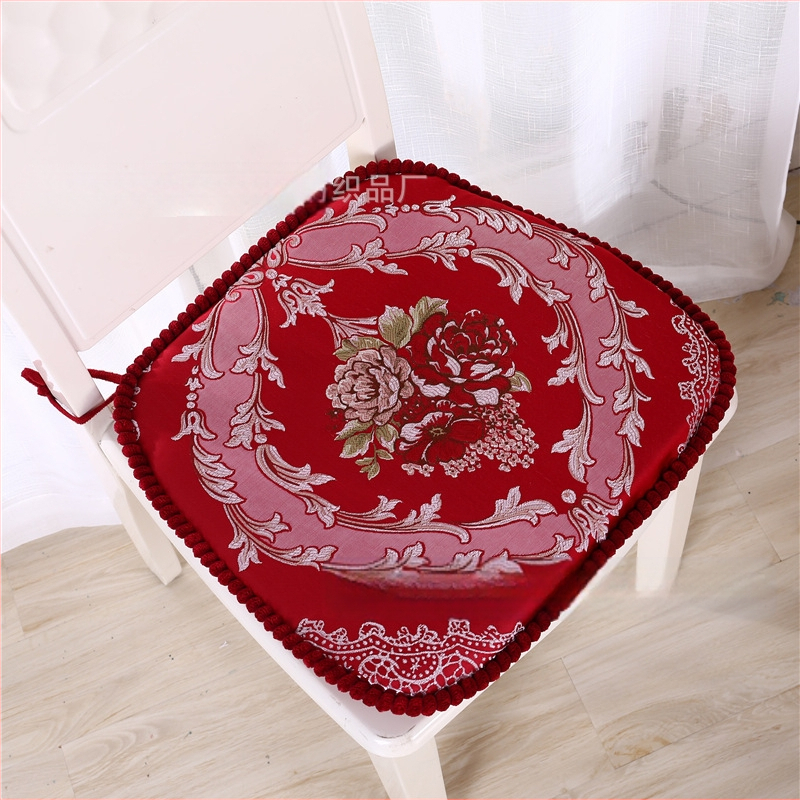 Σκανδιναβικό μαξιλαράκι καρεκλας σε σχήμα U, μοτίβο φυτών και λουλουδιών, πολυεστερική ίνα