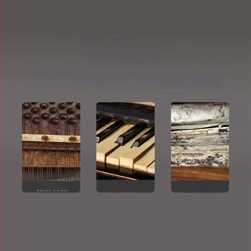 Covoraș fonoizolant pentru pian, fibră poliesterică, formă: extraterestru, model: plante, living, stil modern minimalist