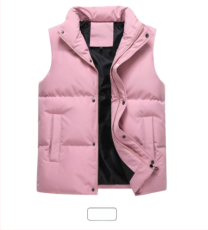 Γιλέκο χωρίς μανίκια σε κορεατικό στυλ, παχύτερο και ζεστό, χαλαρή γραμμή, εξωτερικό ύφασμα πολυεστέρα με επένδυση πολυεστέρα