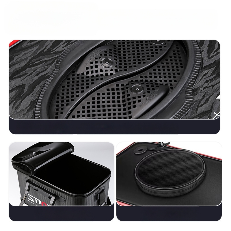 Saliekams EVA spainis dzīvajām zivīm ar 3D rakstu un noslēgumu