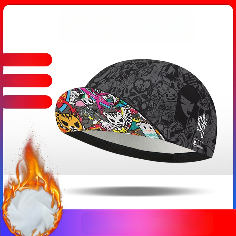 Κράνος ποδηλάτου με επένδυση fleece για χειμώνα, ενήλικες, unisex, πολυεστέρας, εξωτερική χρήση