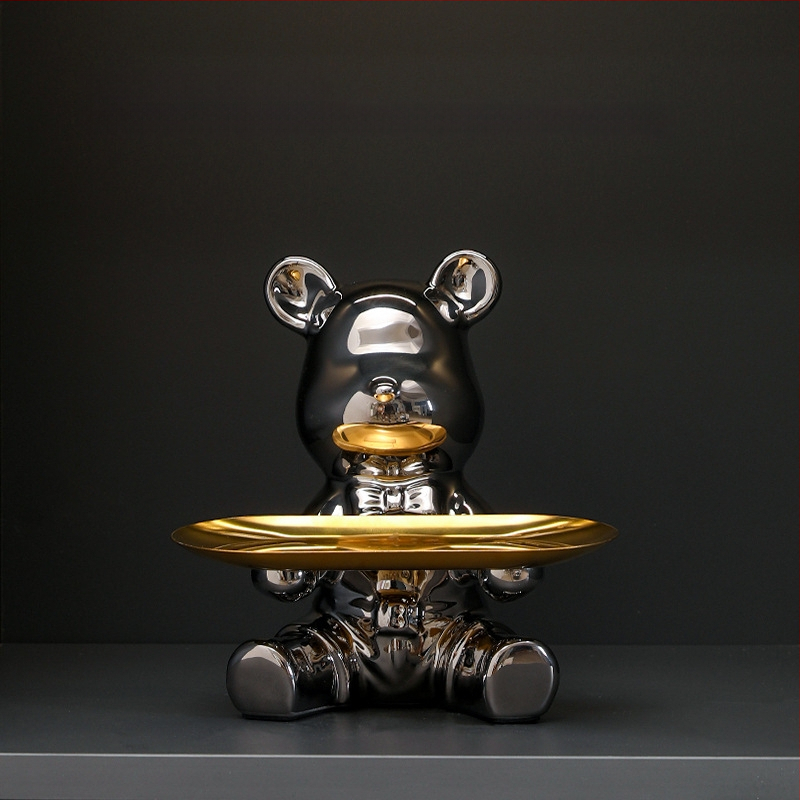 Κεραμική φιγούρα ζώου για οικιακή διακόσμηση, στυλ light luxury, επιτραπέζιο γλυπτό για έπιπλο τηλεόρασης και σαλόνι