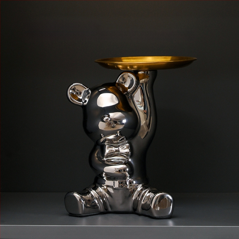 Κεραμική φιγούρα ζώου για οικιακή διακόσμηση, στυλ light luxury, επιτραπέζιο γλυπτό για έπιπλο τηλεόρασης και σαλόνι