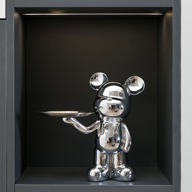 Κεραμική φιγούρα ζώου για οικιακή διακόσμηση, στυλ light luxury, επιτραπέζιο γλυπτό για έπιπλο τηλεόρασης και σαλόνι