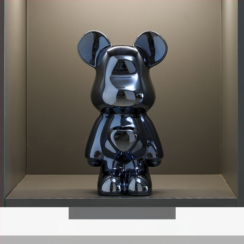 Κεραμική φιγούρα ζώου για οικιακή διακόσμηση, στυλ light luxury, επιτραπέζιο γλυπτό για έπιπλο τηλεόρασης και σαλόνι