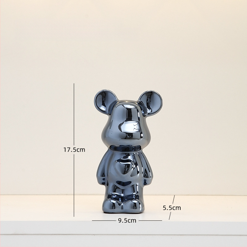 Κεραμική φιγούρα ζώου για οικιακή διακόσμηση, στυλ light luxury, επιτραπέζιο γλυπτό για έπιπλο τηλεόρασης και σαλόνι