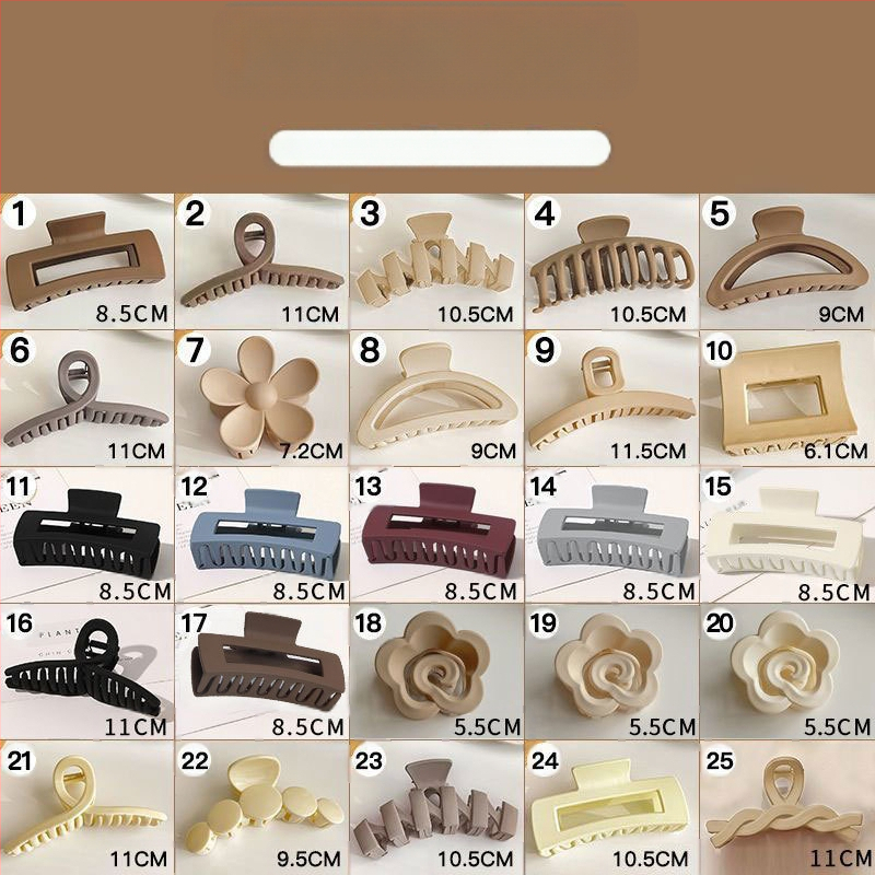 Κλάμερ μαλλιών με μεγάλο κράτημα - χειροποίητο, πλαστικό, αξεσουάρ κεφαλιού για γυναίκες, Yan Xi Accessories