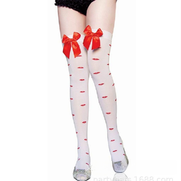 Kostīmi zeķes ar loku, Helovīna un medicīniskās māsas tēma, audums, daļēji rokdarbi/daļēji mehānisks ražošanas process, pielāgojama