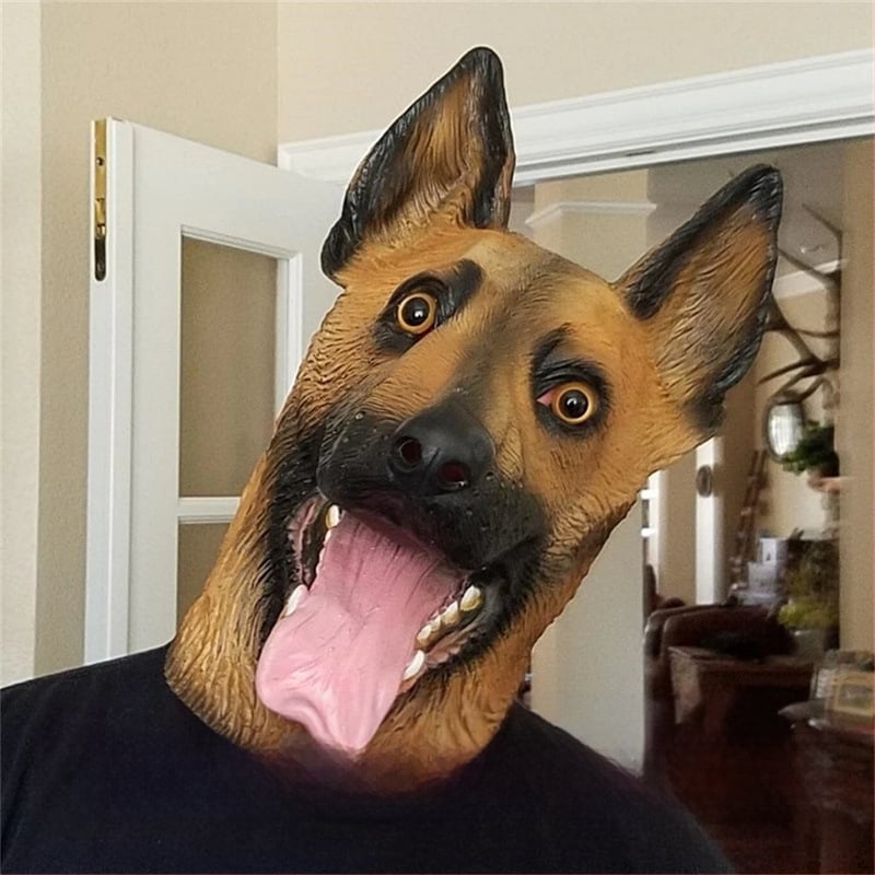 Μάσκα από latex σε μορφή λύκου-σκύλου για κατοικίδια, αστείο DIY διακοσμητικό για Χάλογουιν, Πάσχα, Καρναβάλι, Πρωταπριλιά