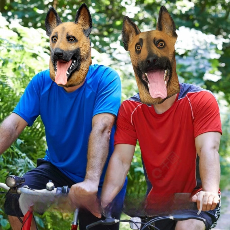 Μάσκα από latex σε μορφή λύκου-σκύλου για κατοικίδια, αστείο DIY διακοσμητικό για Χάλογουιν, Πάσχα, Καρναβάλι, Πρωταπριλιά