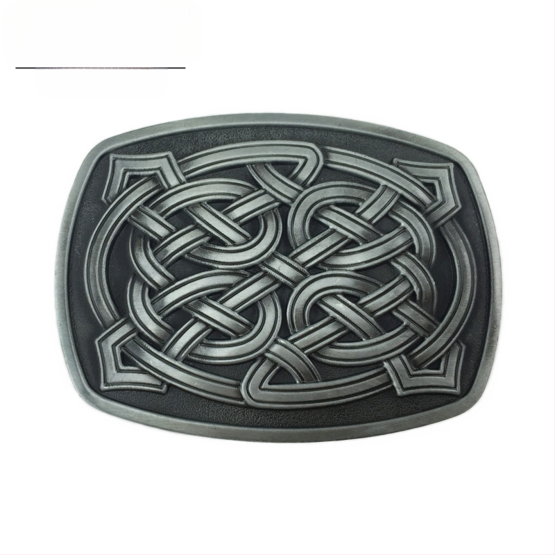 Коланова катарама с келтски мотив, модел 03503, сплав, гладка катарама, антично оловно покритие, персонализация на обработката: Да