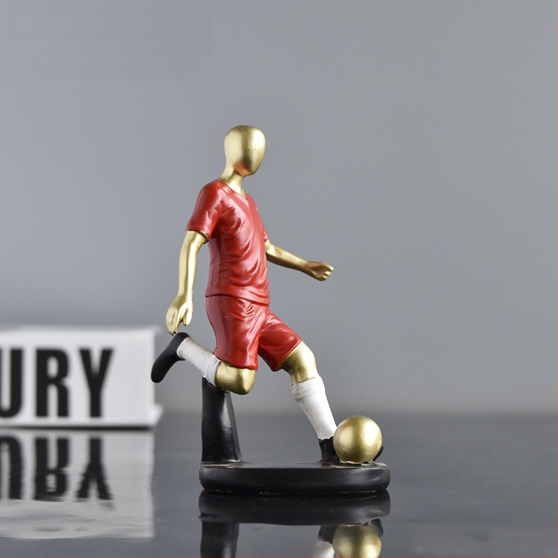 Figurină de fotbalist din rășină – Nordic Mini pentru decorul casei, Material: Plastic/Rășină, Categorie: Personaje