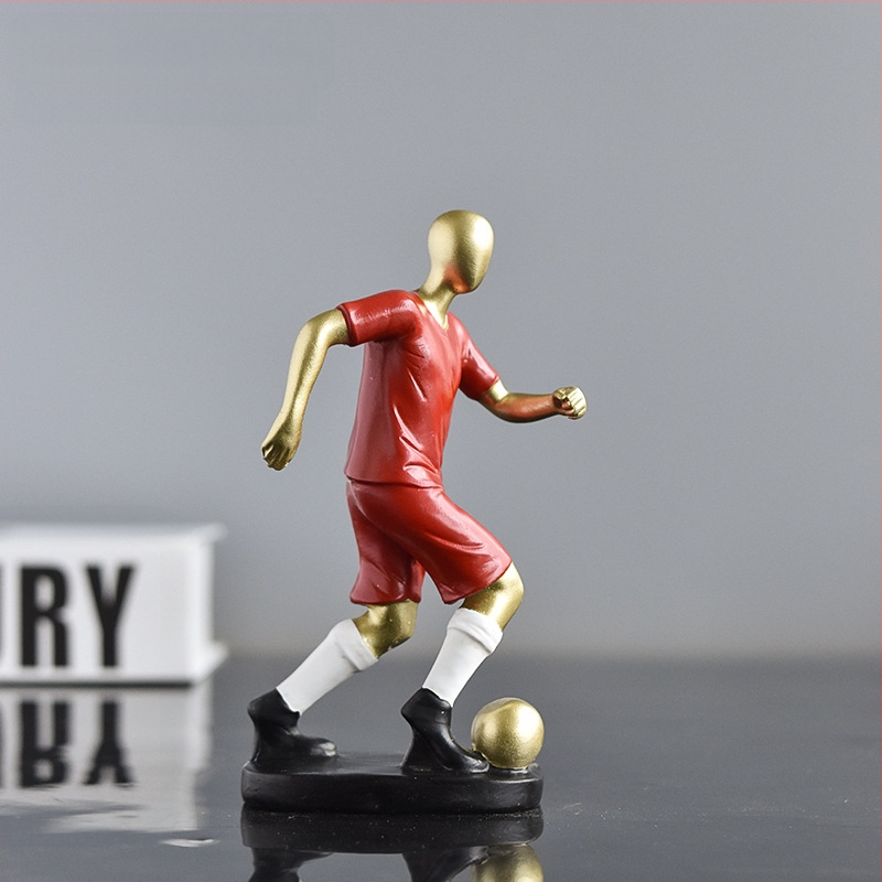 Figurină de fotbalist din rășină – Nordic Mini pentru decorul casei, Material: Plastic/Rășină, Categorie: Personaje