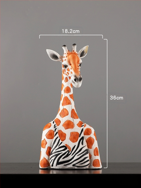 Ornament zebra în stil nordic pentru decorul sufrageriei, rekvizit pentru vitrină, sculptură vintage din rășină sintetică