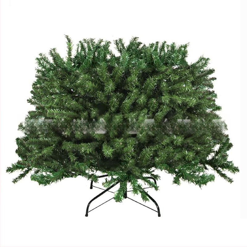 PVC grindinis stovintis dirbtinis Kalėdų medis su plokščia viršūne