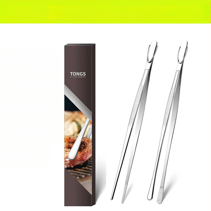 Σετ κλιπ μπάρμπεκιου και τσιμπίδες από ανοξείδωτο ατσάλι 430 — αντιολισθητικές, ανθεκτικές στη θερμότητα, ανθεκτικές στη διάβρωση