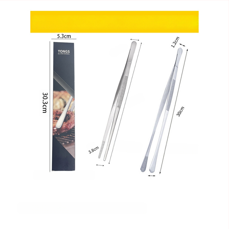 Σετ κλιπ μπάρμπεκιου και τσιμπίδες από ανοξείδωτο ατσάλι 430 — αντιολισθητικές, ανθεκτικές στη θερμότητα, ανθεκτικές στη διάβρωση