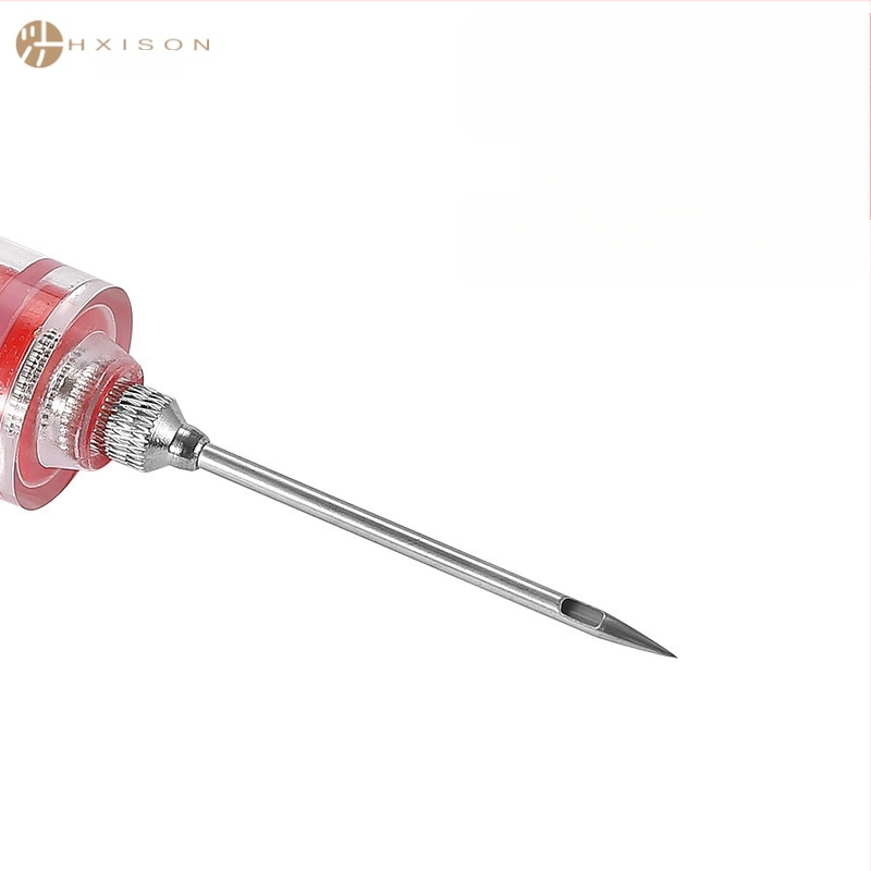 Mėsos marinavimo injektorius su 3 adatomis — nerūdijančio plieno; Hong Xiansen prekės ženklas; su spausdintu logotipu