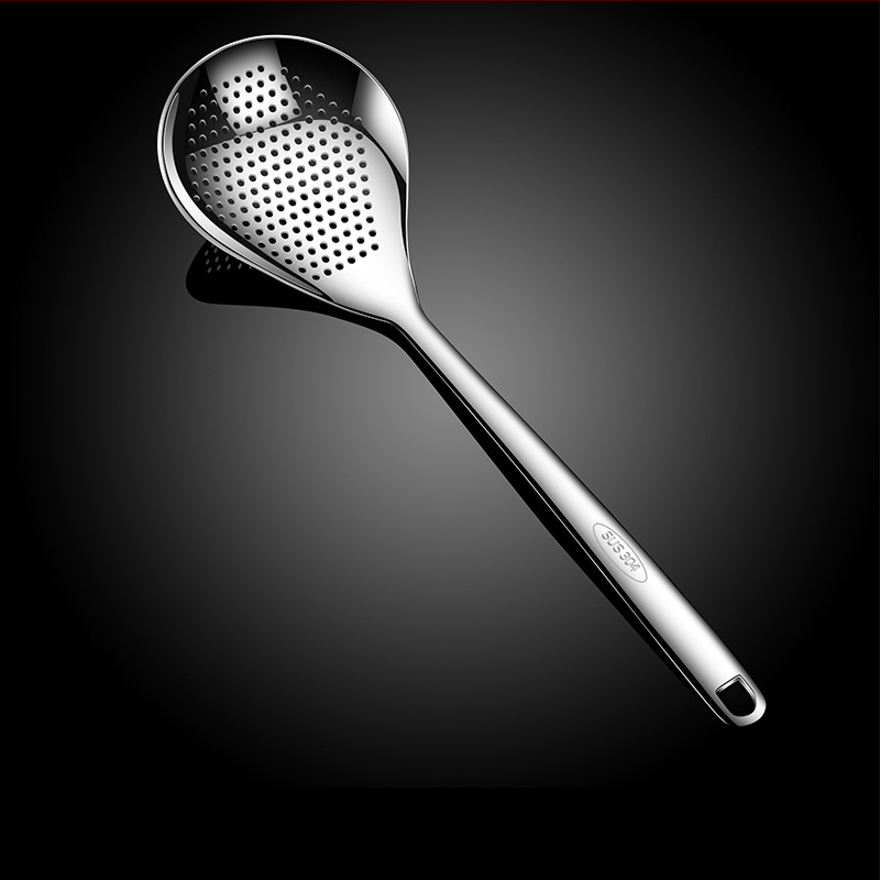 Lingură de bucătărie din oțel inoxidabil, protecție împotriva arsurilor, logo personalizat, stil modern