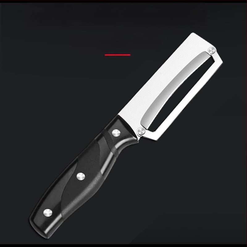 Huazhong Daugiafunkcinis virtuvės skutėjas — nerūdijančio plieno ašmenys, PP rankena, vaisių ir daržovių skutimui, ananasų peilis