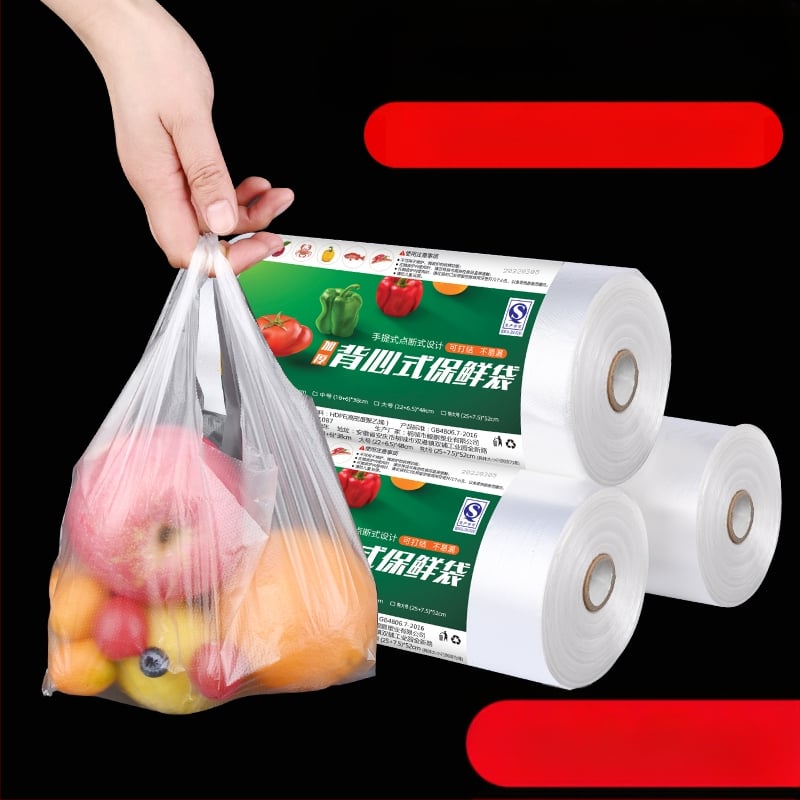 Maisto kokybės šviežumo maišas, ranka atsiplėšiama, storesnis, taškinio plyšimo tipas, aukštos temperatūros atsparus, namų ir komercinei naudai